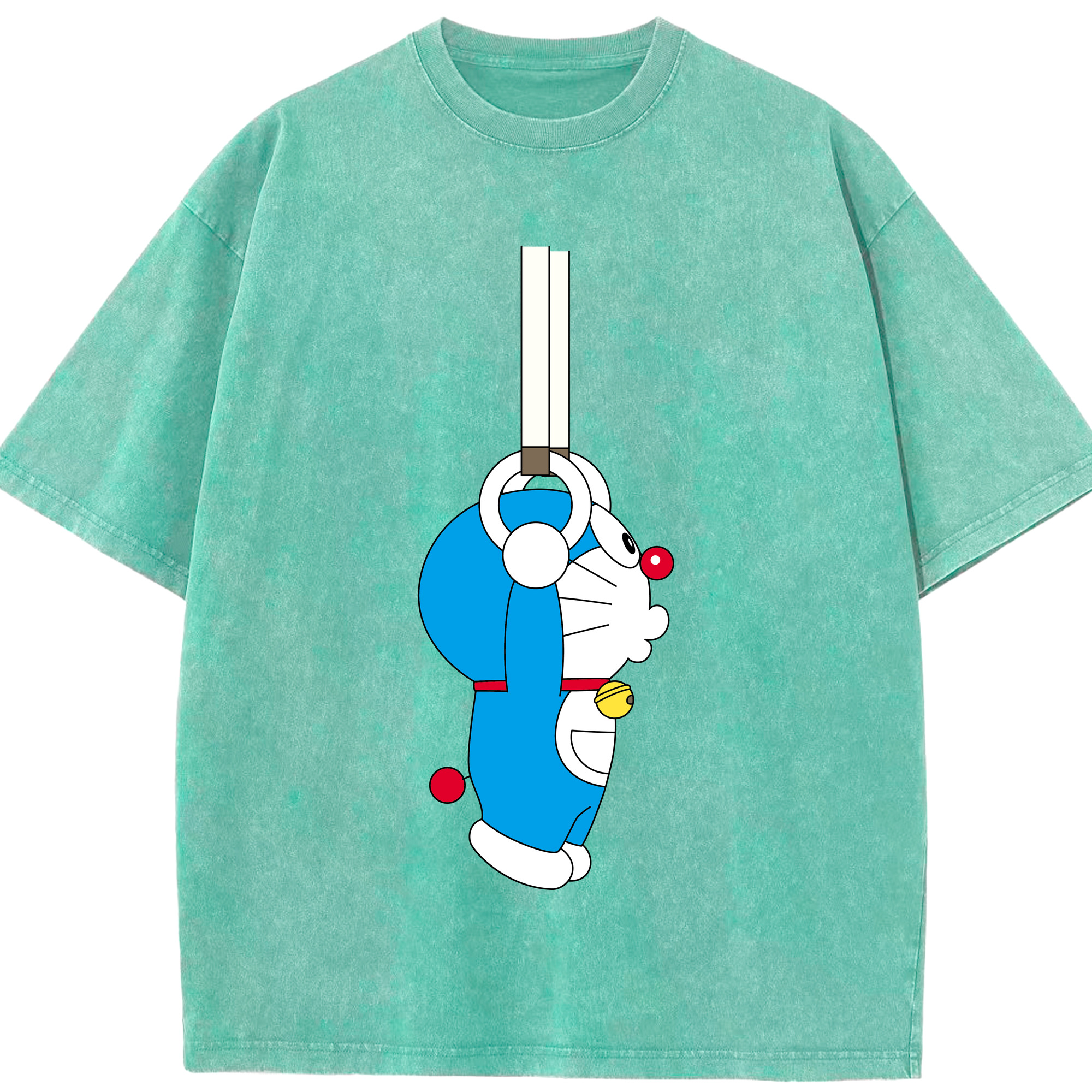 （画像用） ドラえもん Doraemon 綿100% ヴィンテージ風 半袖Tシャツ（フロントプリント）